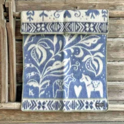 Dalarna, blå barnfilt