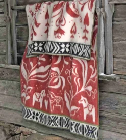 Dalarna, röd ullfilt
