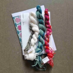 Jordgubbar börs, broderikit