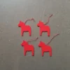 Julgranshänge häst, 4-pack