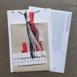 Julstrumpa Tomte & Lyckta, broderikit