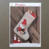 Julstrumpa Tomte med grötskål, broderikit