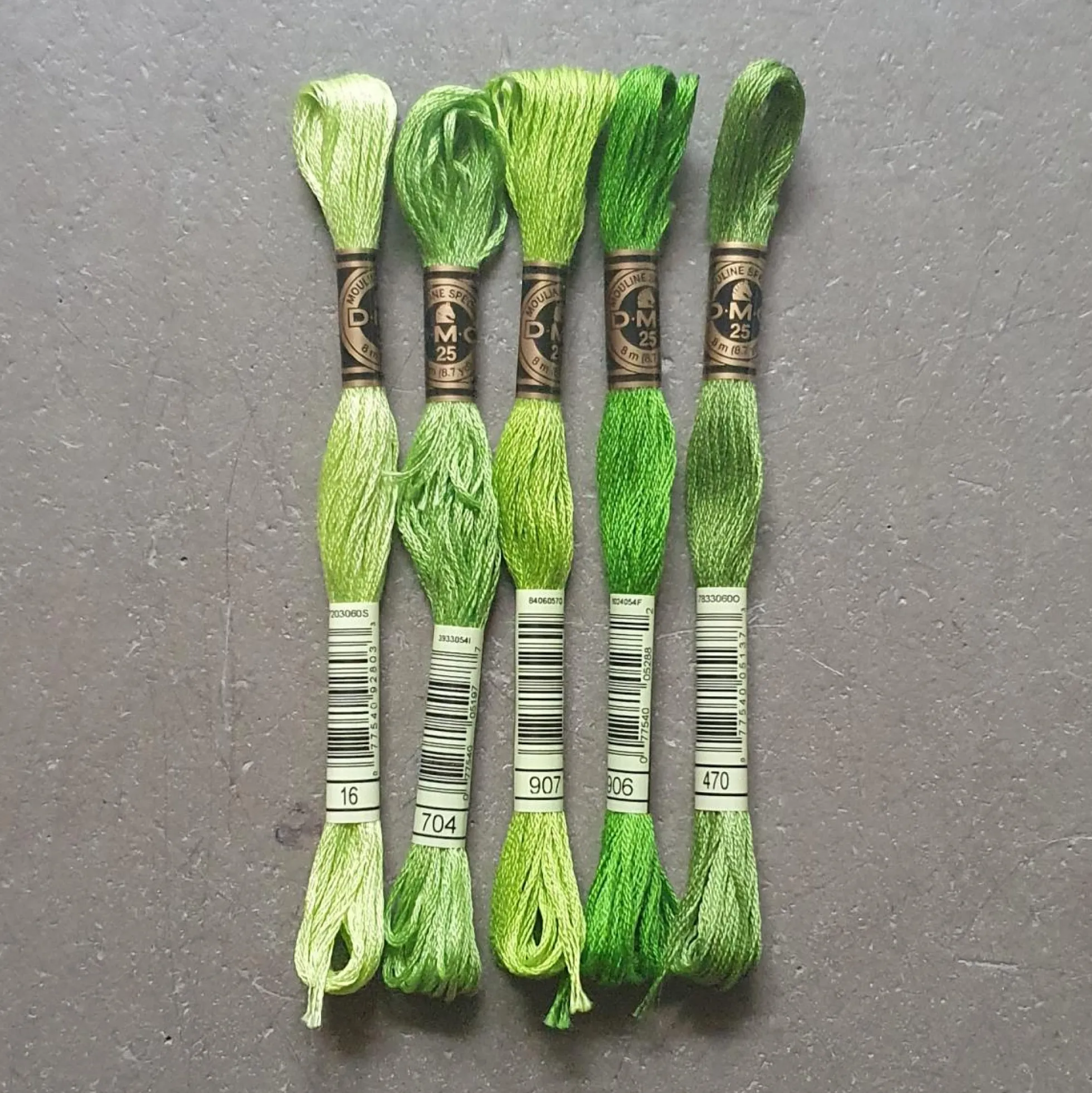 Moulinégarn lime, 5-pack