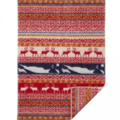 Sarek röd, barnfilt i ekoull