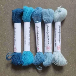 Ullgarn för broderi, turkos